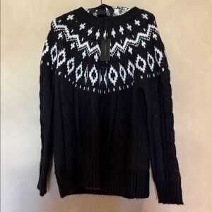 Magaschoni Sweater Mock Neck -Fair Isle Long Sleeve NWT size M